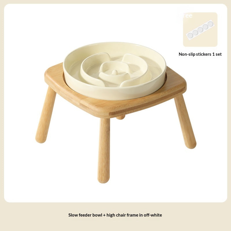 Ceramic Slow Feeding Pet Bowl For Anti Choking And Stable Use