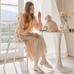 Professional Pet Leather Collar Handheld Rope Leash: The Ultimate Control for Your Furry Friend